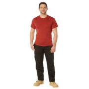 Rothco Solid Color T-Shirt with Cotton / Polyester Blend LARSON TACTICAL SUPPLY