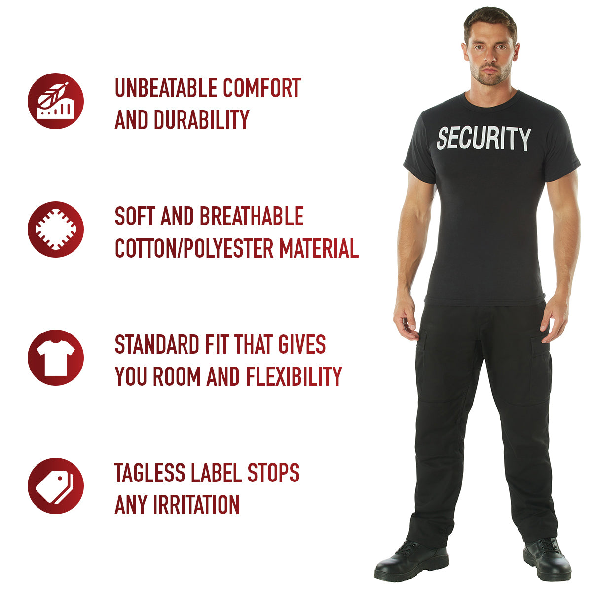 Rothco Two-Sided Security T-Shirt LARSON TACTICAL SUPPLY