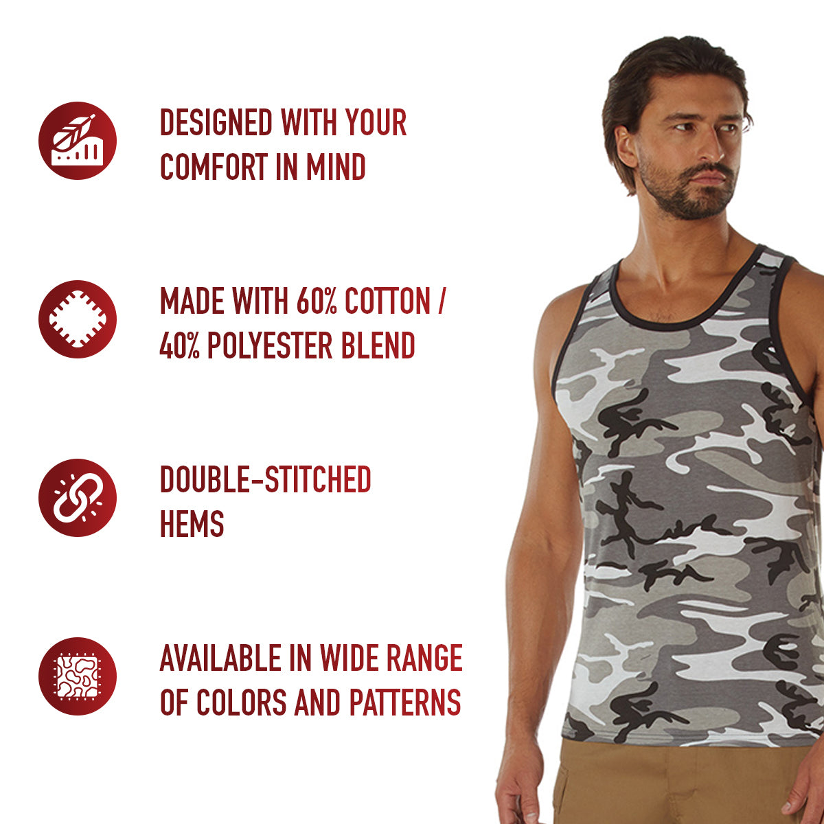 Rothco Camo Tank Top LARSON TACTICAL SUPPLY