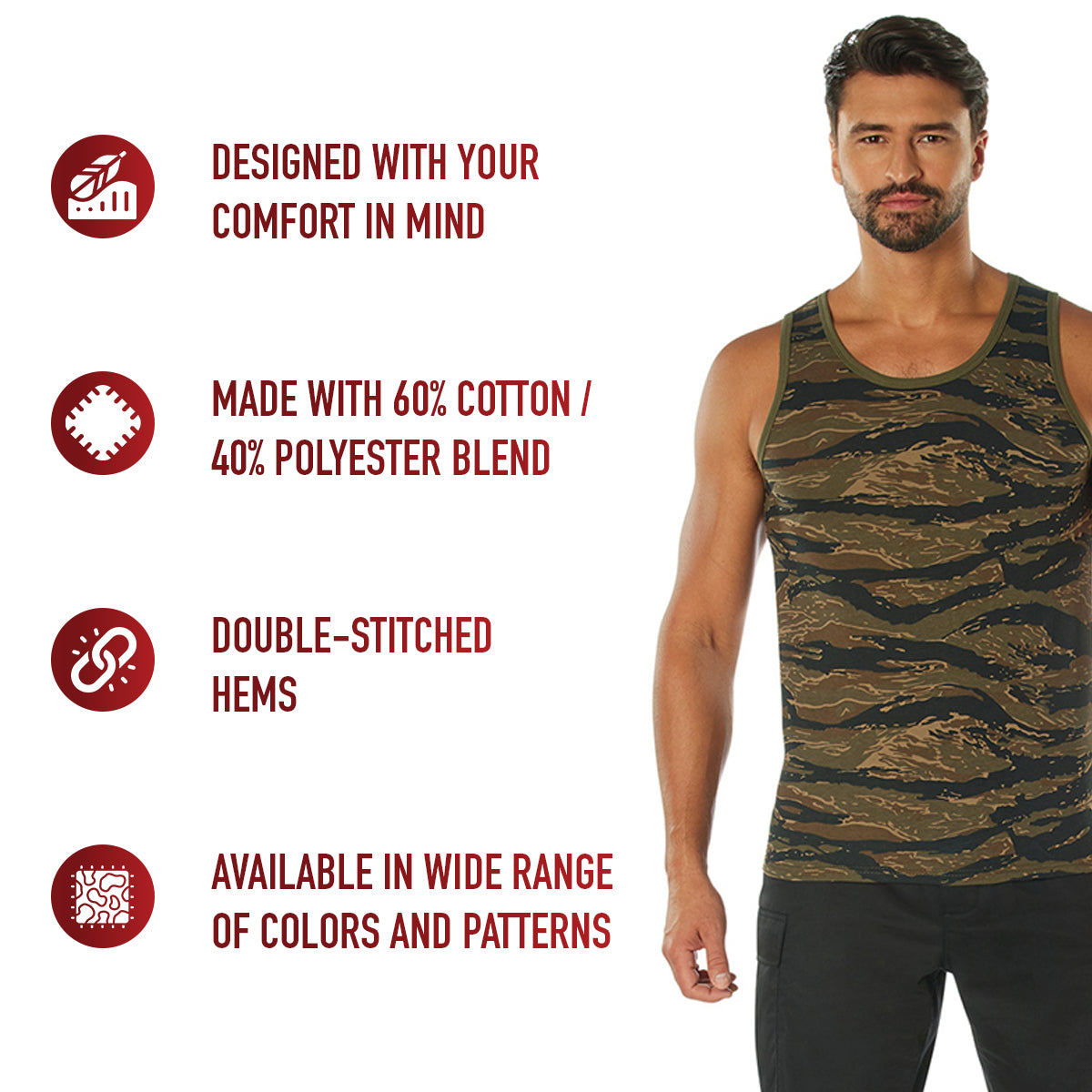 Rothco Camo Tank Top LARSON TACTICAL SUPPLY