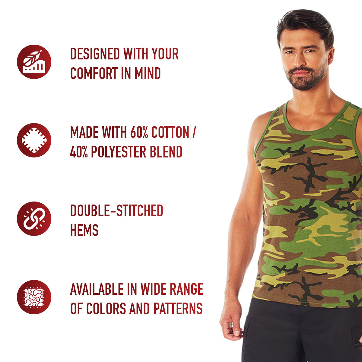 Rothco Camo Tank Top LARSON TACTICAL SUPPLY