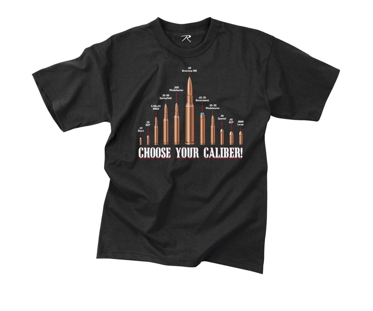 Rothco Vintage 'Choose Your Caliber' T-Shirt LARSON TACTICAL SUPPLY