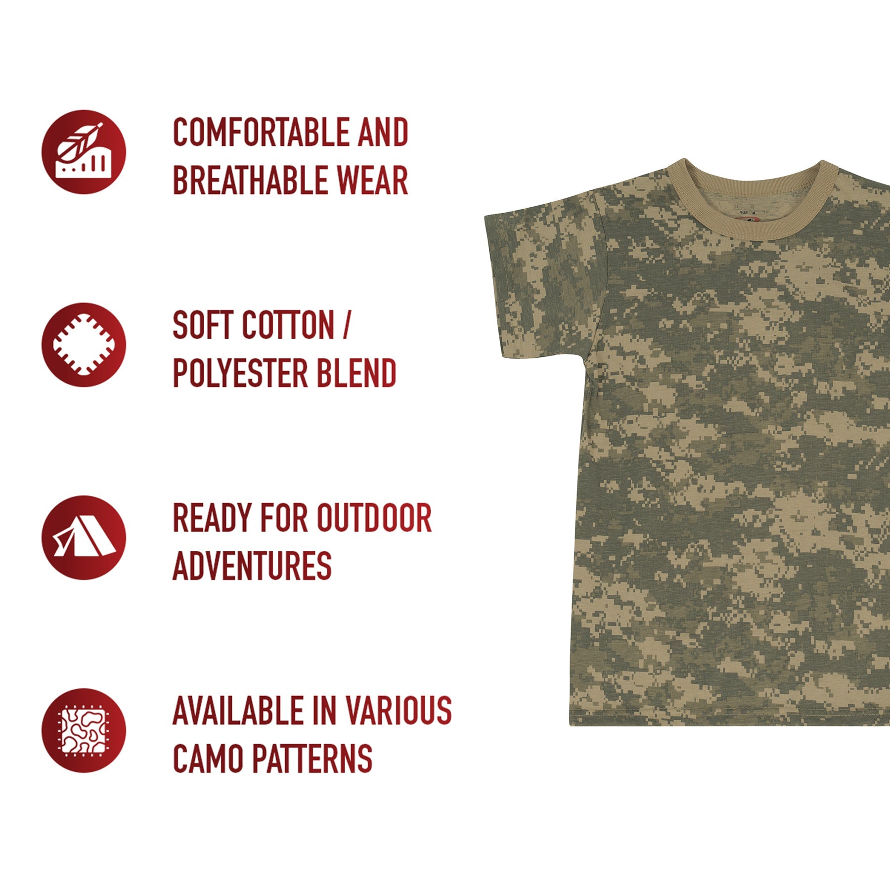 Rothco Kids Digital Camo T-Shirt LARSON TACTICAL SUPPLY