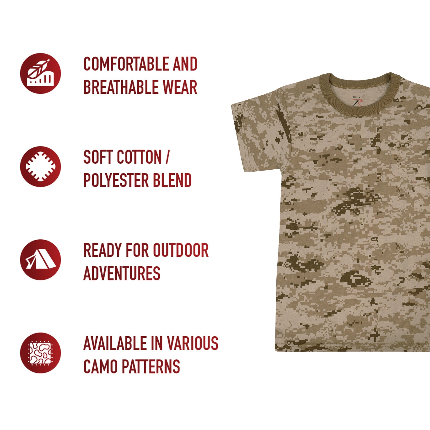 Rothco Kids Digital Camo T-Shirt LARSON TACTICAL SUPPLY
