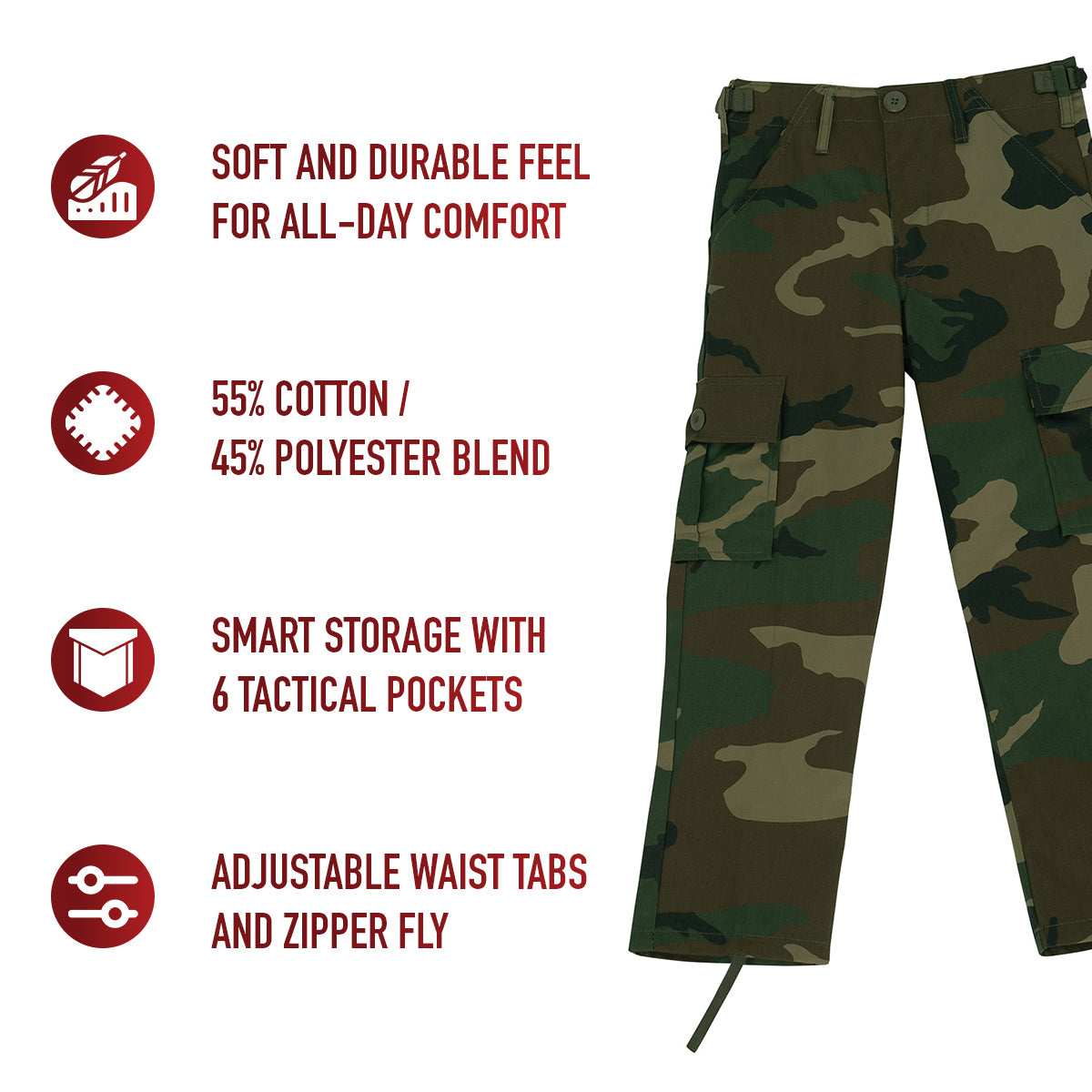 Rothco Kids Cargo Pants LARSON TACTICAL SUPPLY