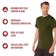 Rothco Quick Dry Moisture Wicking T-Shirt LARSON TACTICAL SUPPLY