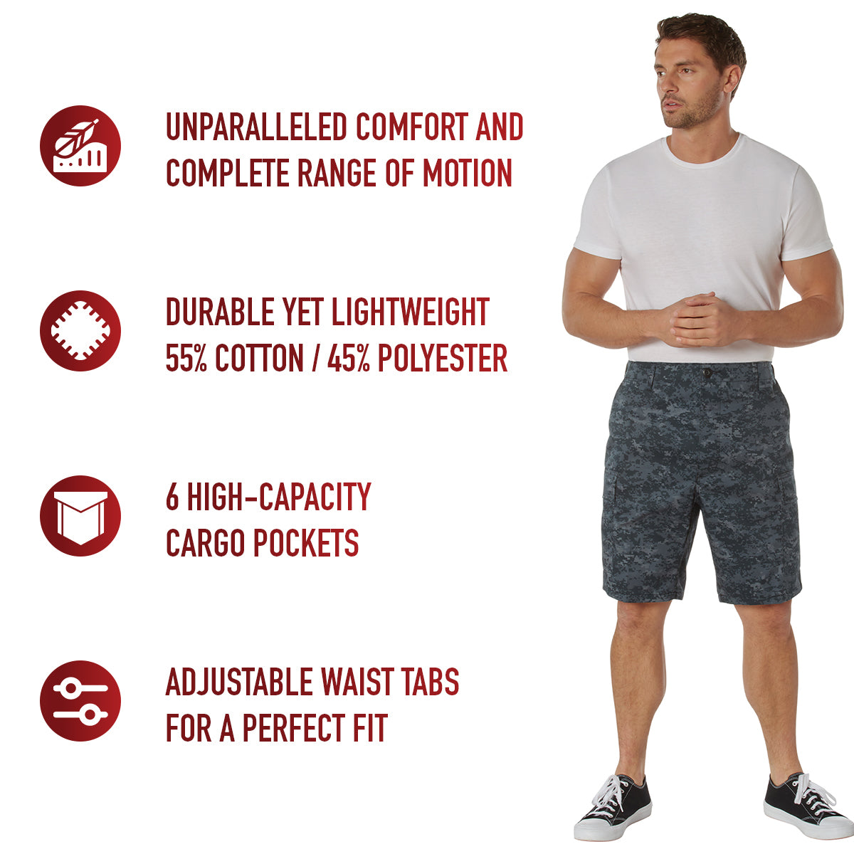 Rothco Digital Camo BDU Shorts LARSON TACTICAL SUPPLY