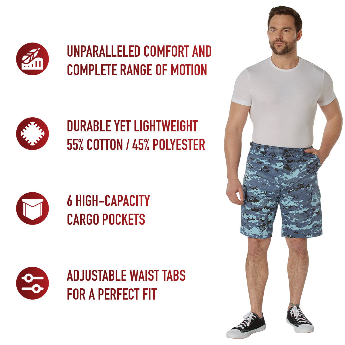 Rothco Digital Camo BDU Shorts LARSON TACTICAL SUPPLY