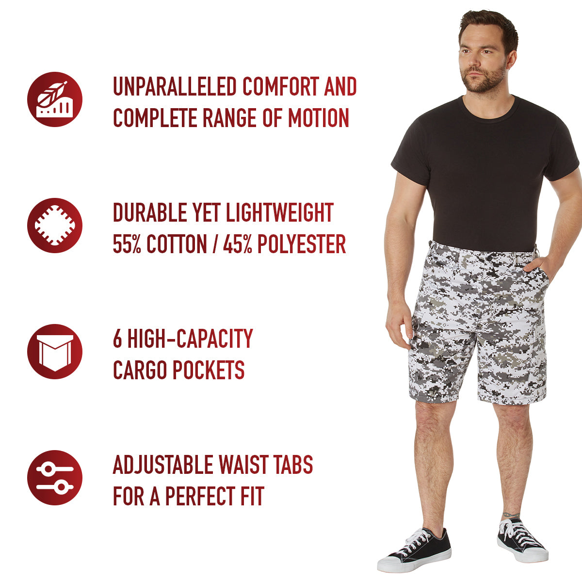 Rothco Digital Camo BDU Shorts LARSON TACTICAL SUPPLY