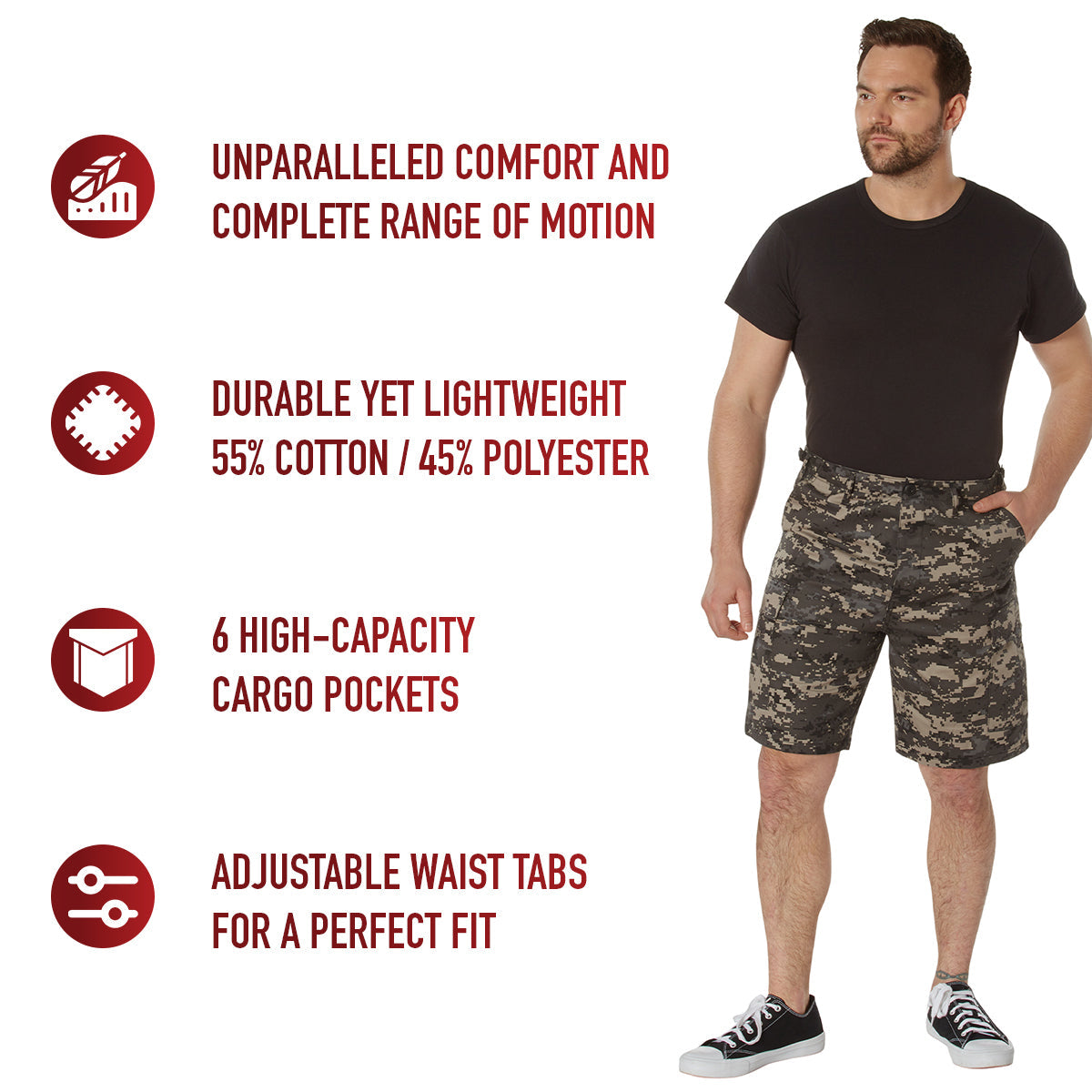 Rothco Digital Camo BDU Shorts LARSON TACTICAL SUPPLY