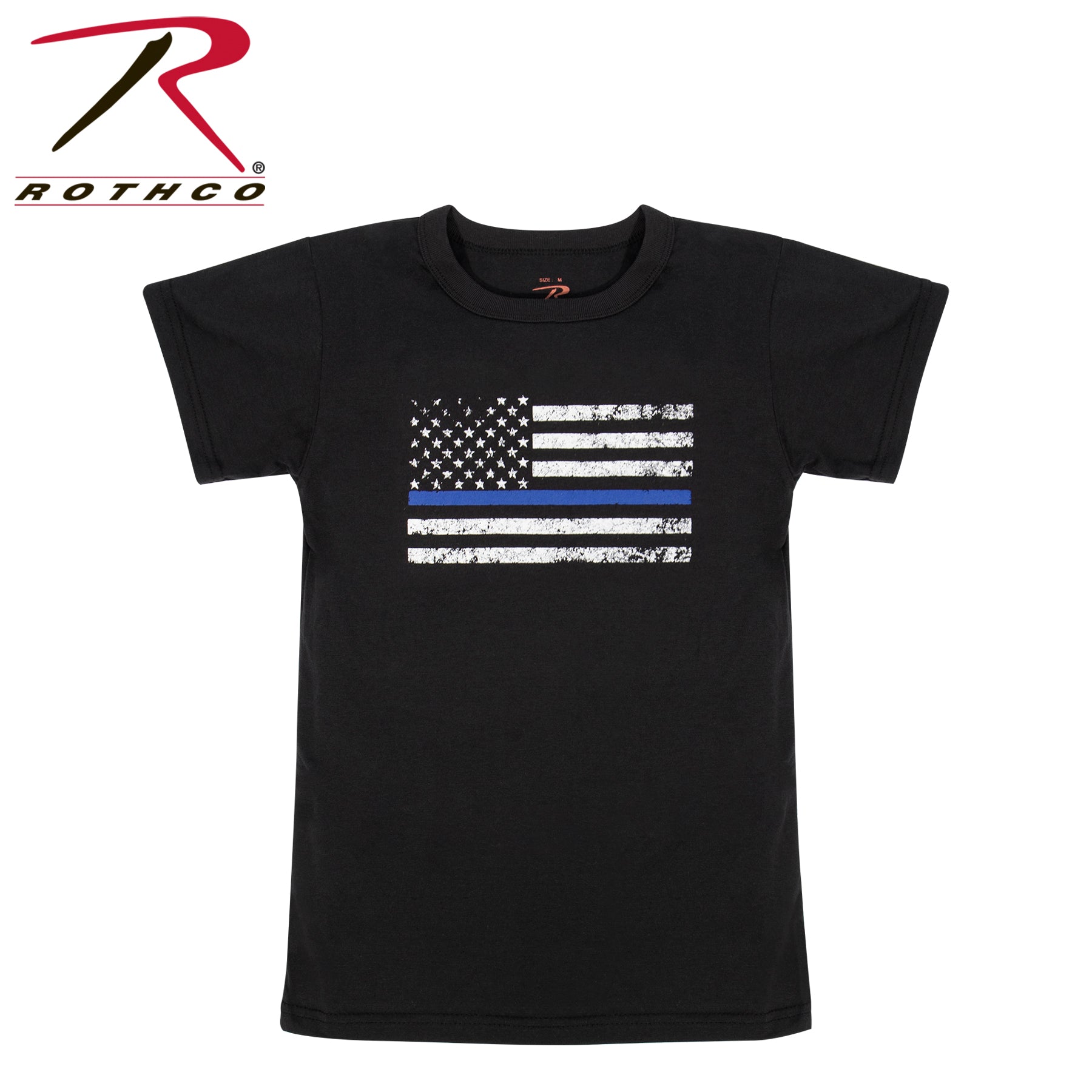 Rothco Kids Thin Blue Line US Flag T-Shirt LARSON TACTICAL SUPPLY