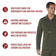 Rothco ECWCS Gen III Mid-Weight Underwear Top (Level II) LARSON TACTICAL SUPPLY