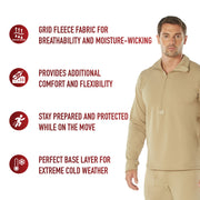 Rothco ECWCS Gen III Mid-Weight Underwear Top (Level II) LARSON TACTICAL SUPPLY