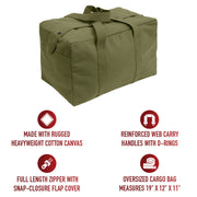 Rothco Canvas Small Parachute Cargo Bag LARSON TACTICAL SUPPLY