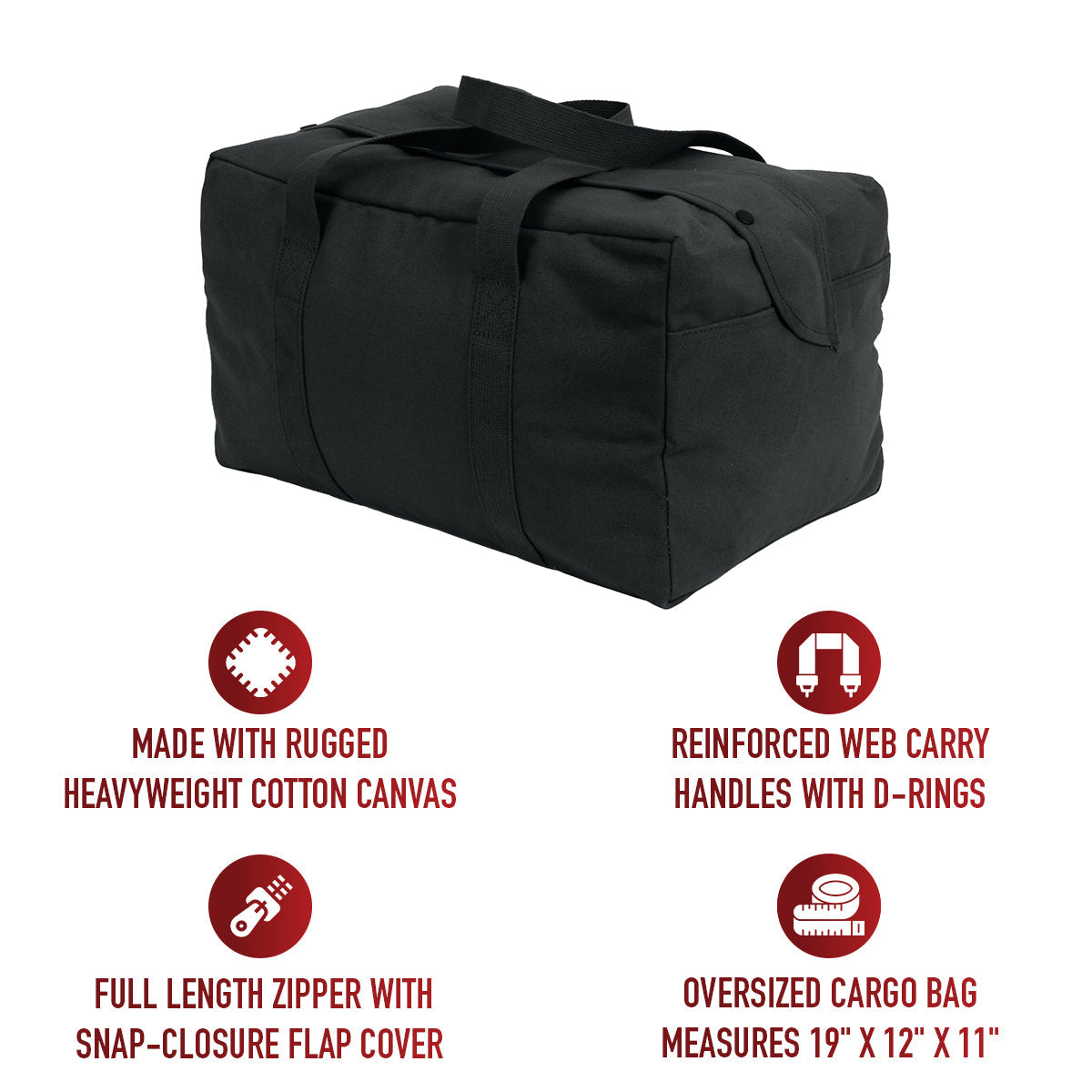 Rothco Canvas Small Parachute Cargo Bag LARSON TACTICAL SUPPLY