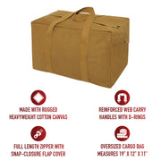 Rothco Canvas Small Parachute Cargo Bag LARSON TACTICAL SUPPLY