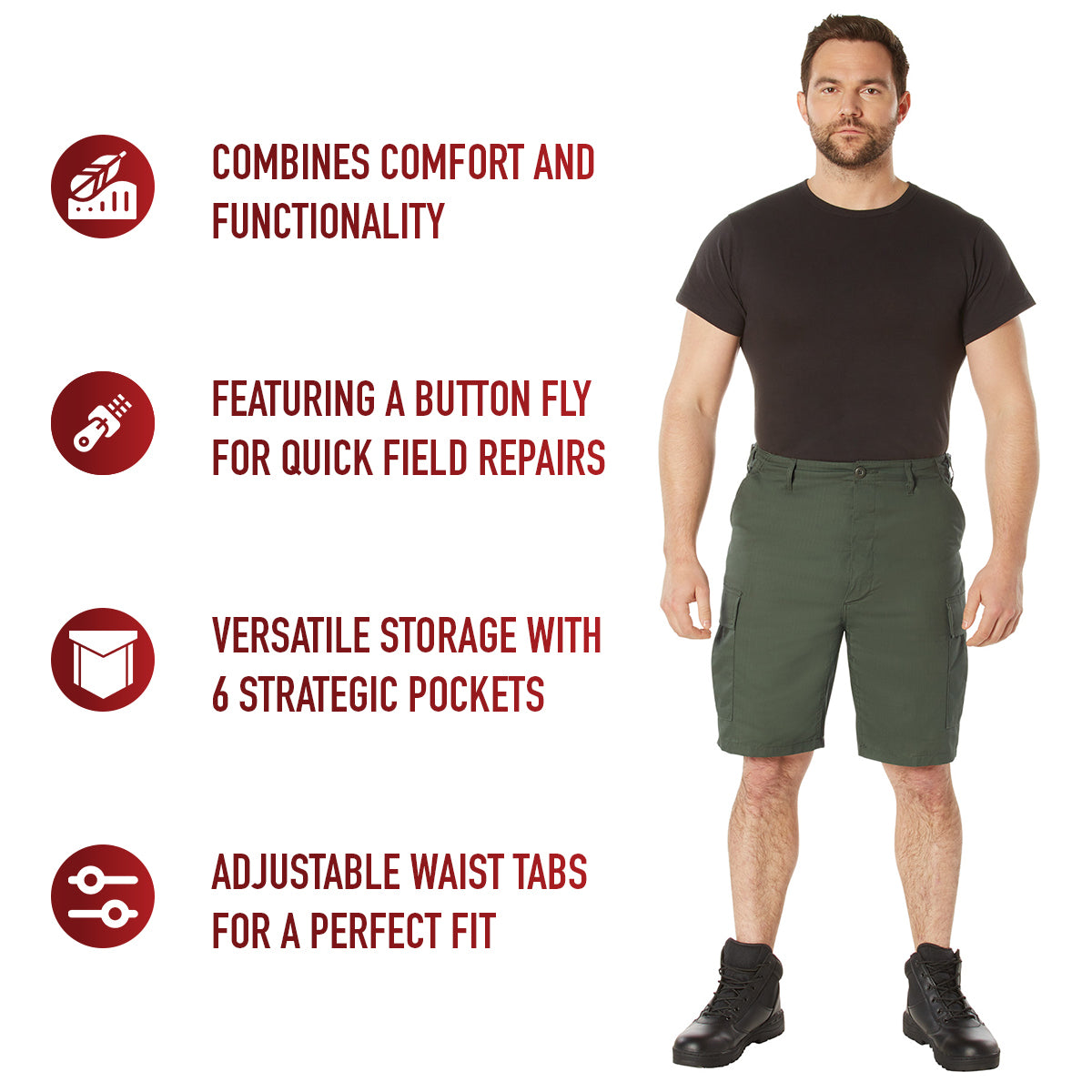 Rothco Rip-Stop BDU Shorts LARSON TACTICAL SUPPLY