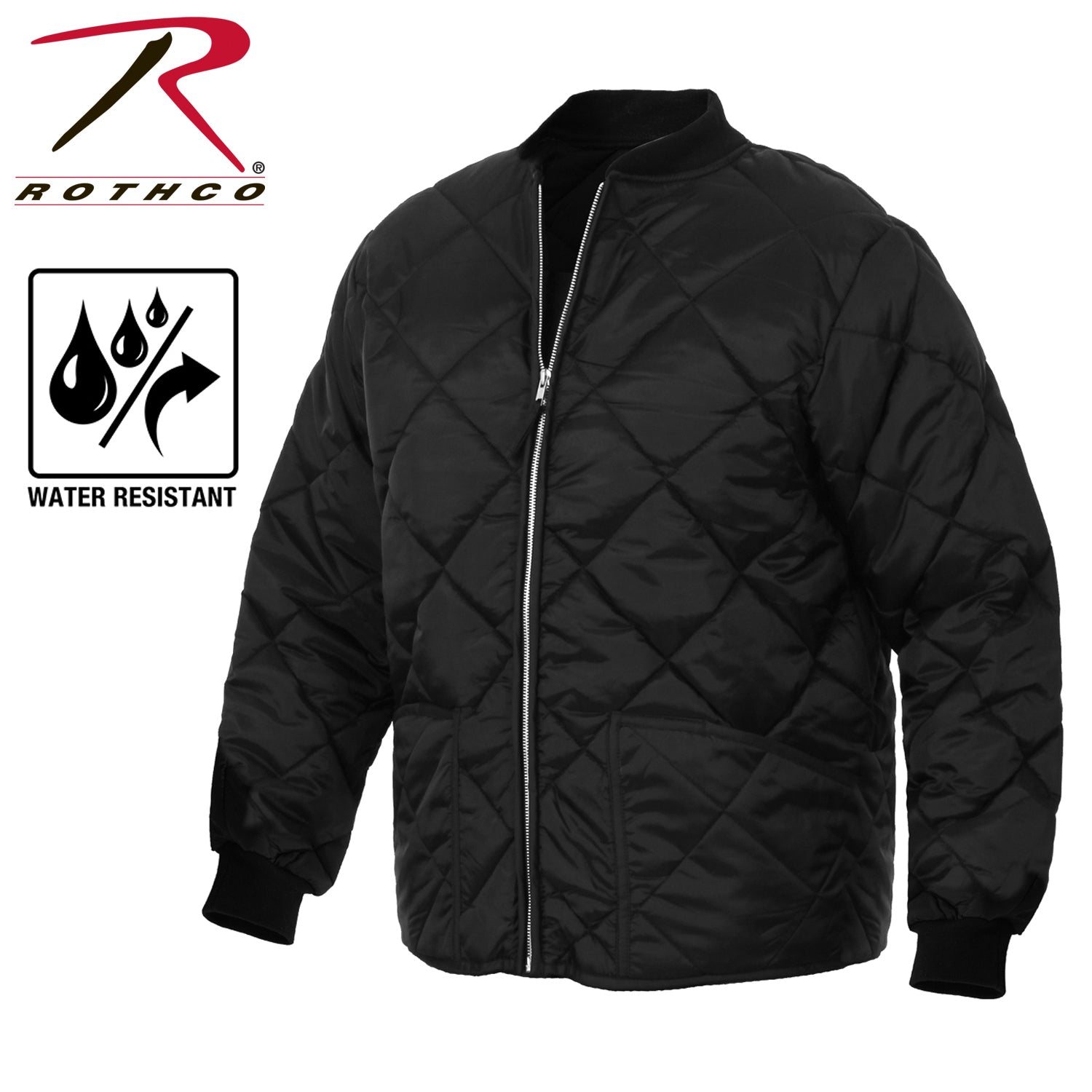 Rothco Diamond Quilted Nylon Flight Jacket LARSON TACTICAL SUPPLY