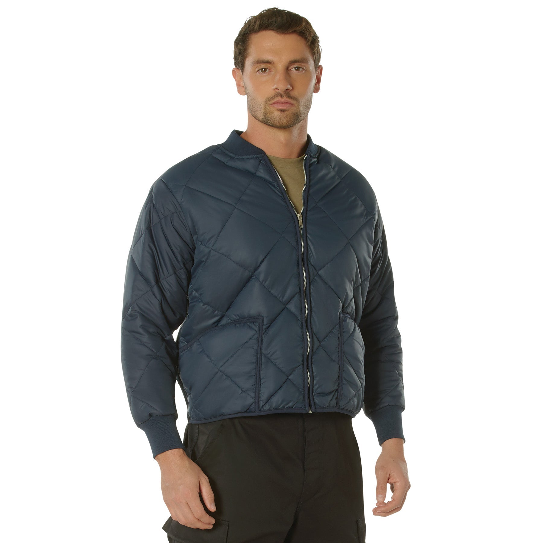 Rothco Diamond Quilted Nylon Flight Jacket LARSON TACTICAL SUPPLY