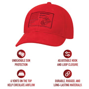 Rothco USMC Eagle, Globe and Anchor / US Flag Low Pro Cap LARSON TACTICAL SUPPLY