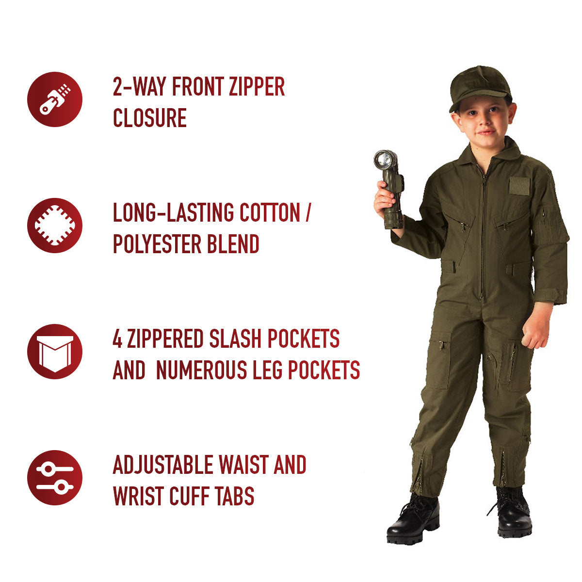Rothco Kids Flightsuit LARSON TACTICAL SUPPLY