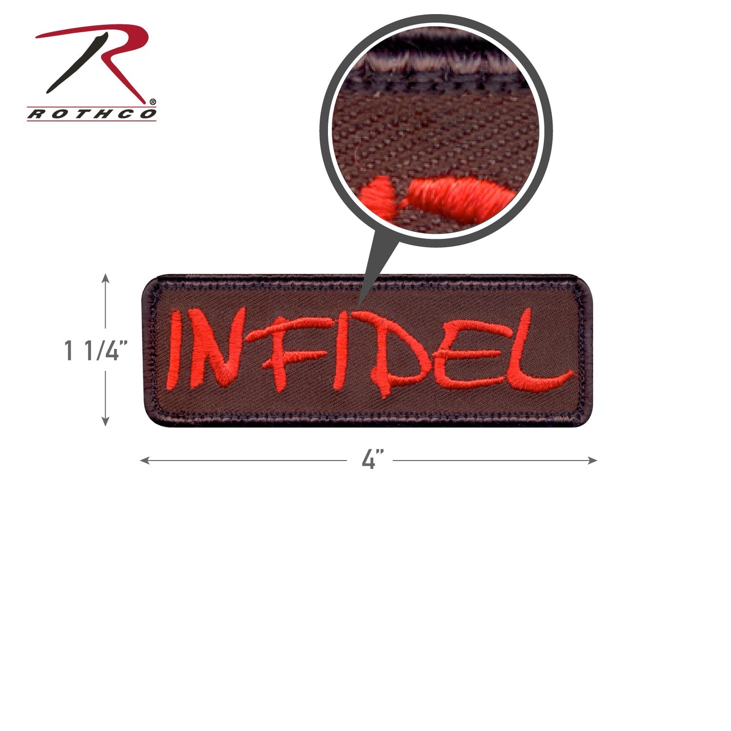 Rothco Infidel Morale Patch LARSON TACTICAL SUPPLY