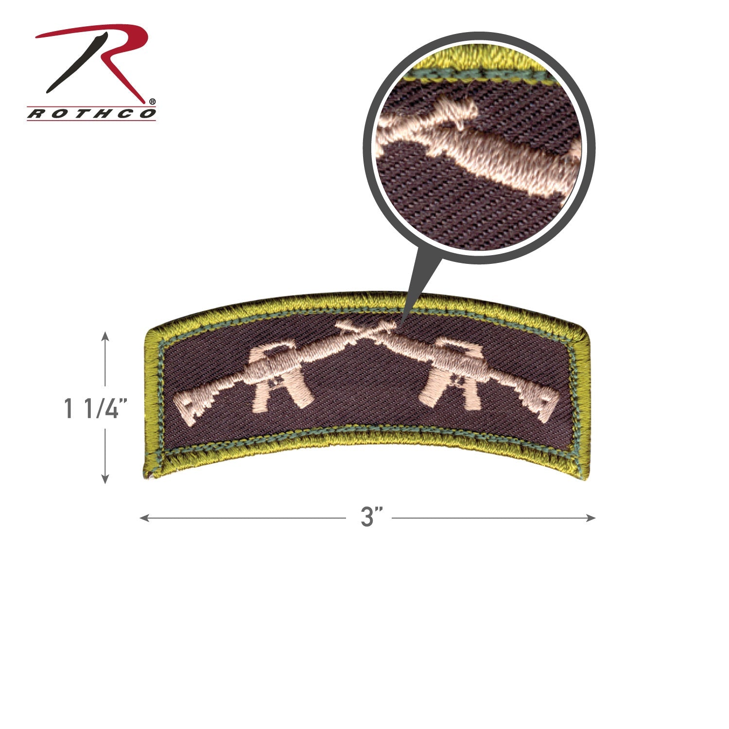 Rothco Crossed Rifles Morale Patch LARSON TACTICAL SUPPLY