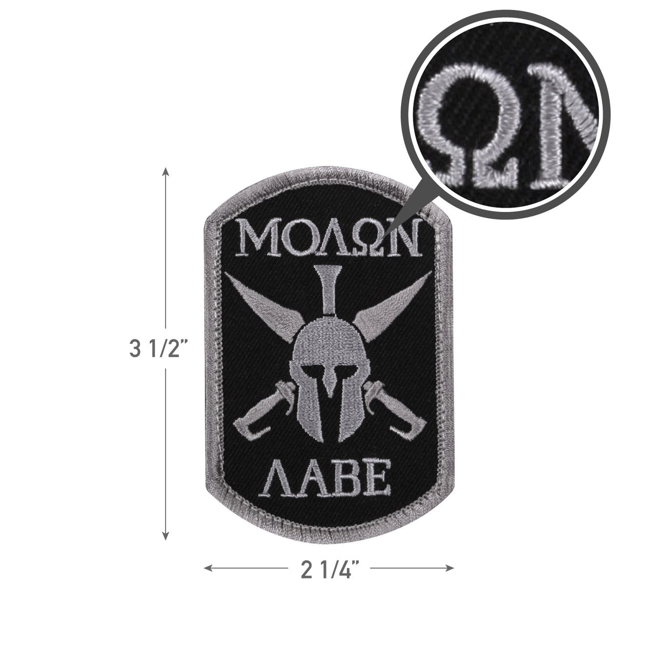 Rothco Molon Labe Spartan Morale Patch LARSON TACTICAL SUPPLY