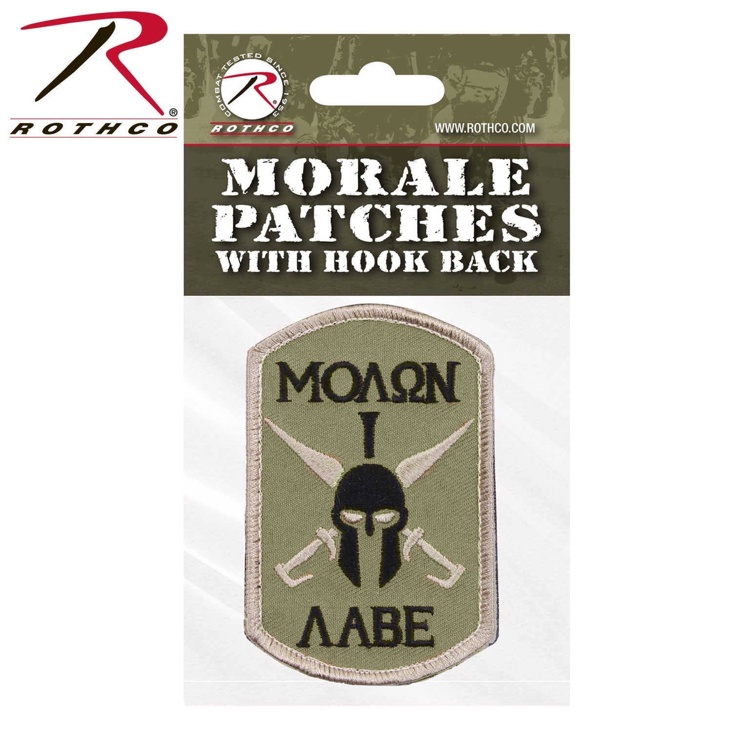 Rothco Molon Labe Spartan Morale Patch LARSON TACTICAL SUPPLY