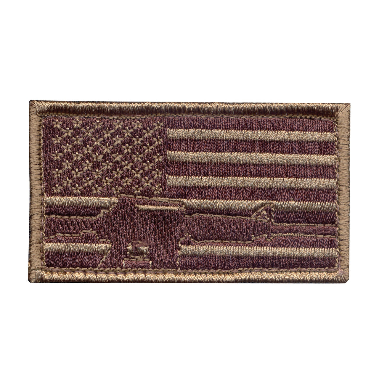 Rothco Subdued Flag & Rifle Morale Patch LARSON TACTICAL SUPPLY