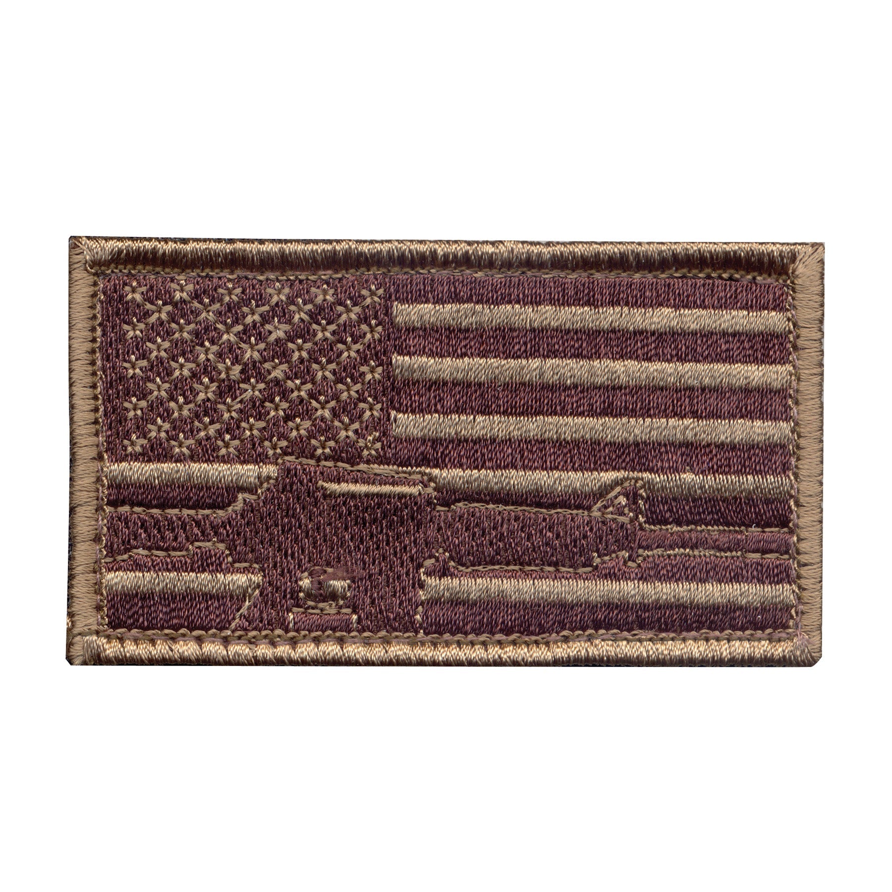 Rothco Subdued Flag & Rifle Morale Patch LARSON TACTICAL SUPPLY