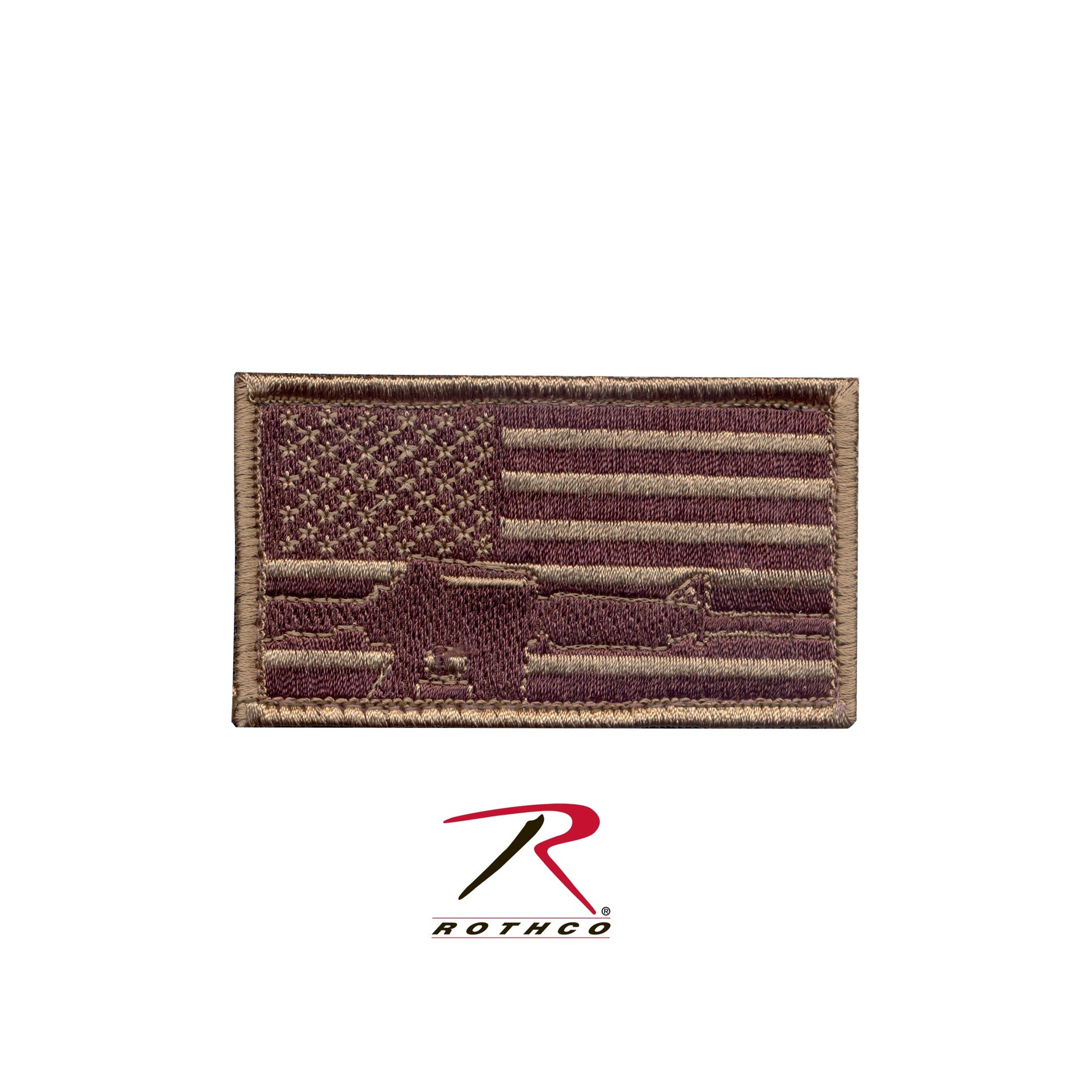 Rothco Subdued Flag & Rifle Morale Patch LARSON TACTICAL SUPPLY