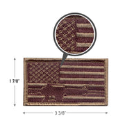 Rothco Subdued Flag & Rifle Morale Patch LARSON TACTICAL SUPPLY