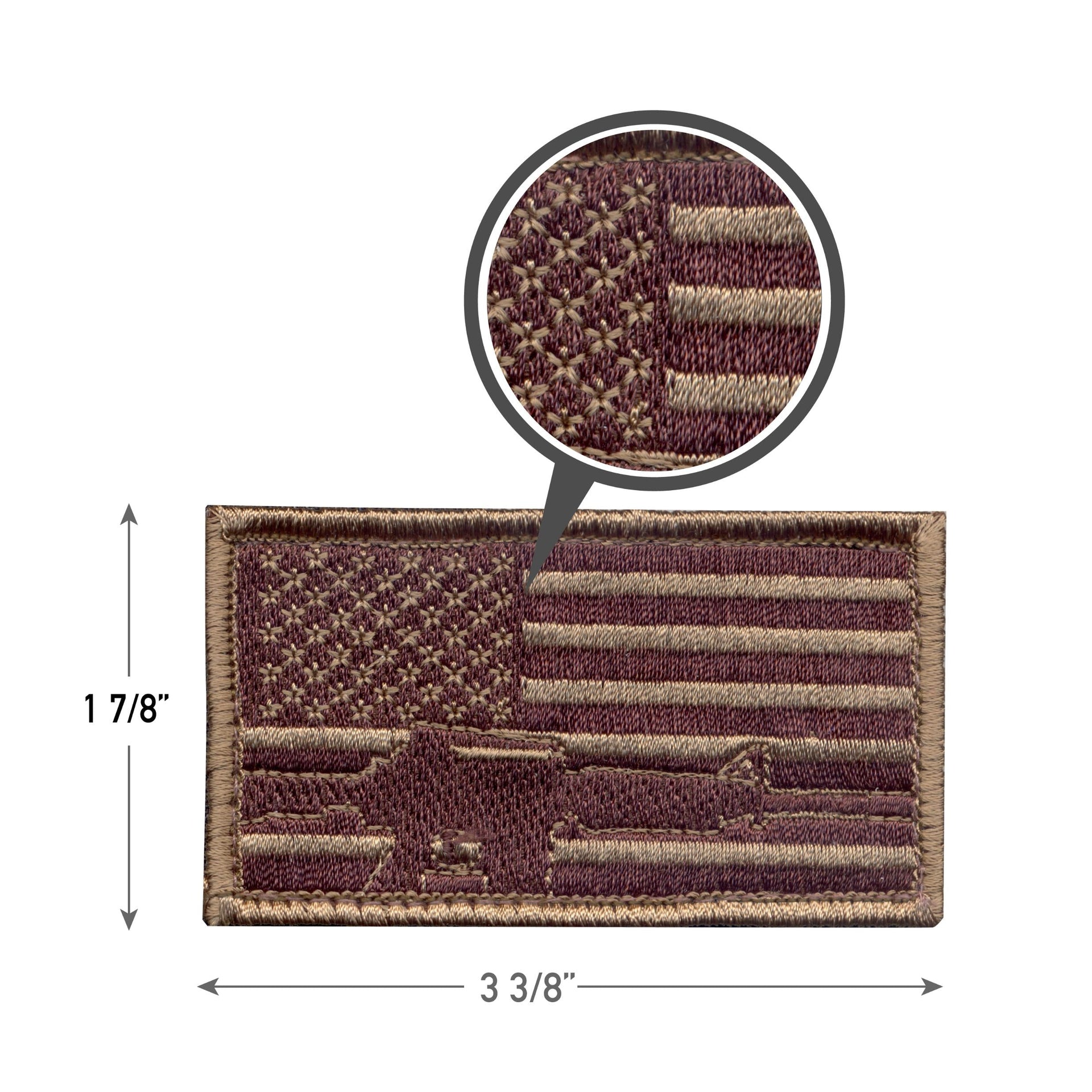 Rothco Subdued Flag & Rifle Morale Patch LARSON TACTICAL SUPPLY