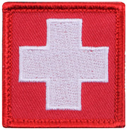 Rothco White Cross Red Morale Patch LARSON TACTICAL SUPPLY