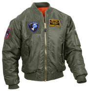 Rothco MA-1 Flight Jacket with Patches LARSON TACTICAL SUPPLY