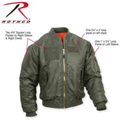 Rothco MA-1 Flight Jacket with Patches LARSON TACTICAL SUPPLY