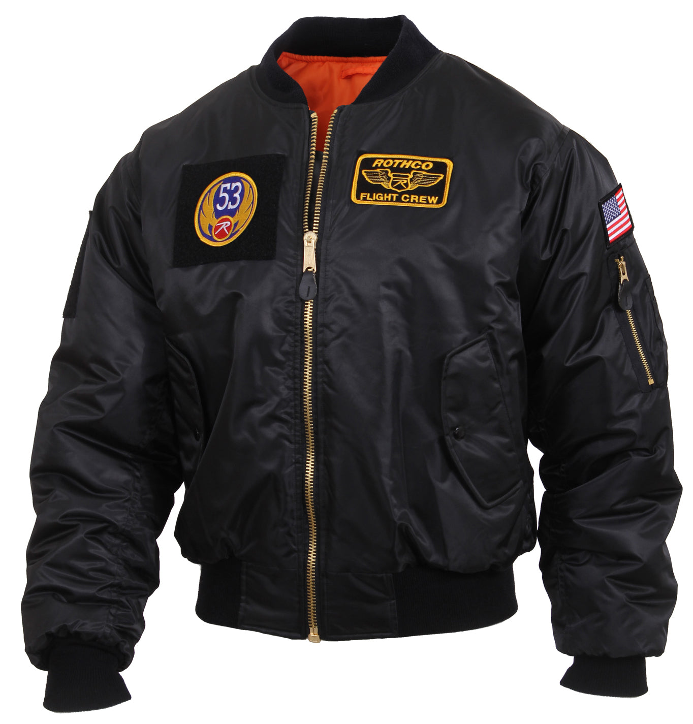 Rothco MA-1 Flight Jacket with Patches LARSON TACTICAL SUPPLY