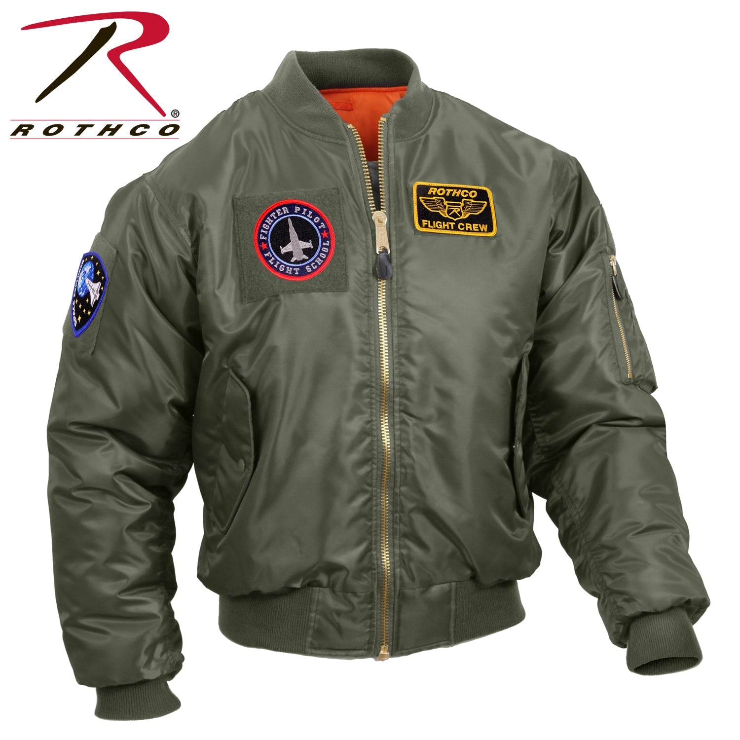 Rothco MA-1 Flight Jacket with Patches LARSON TACTICAL SUPPLY
