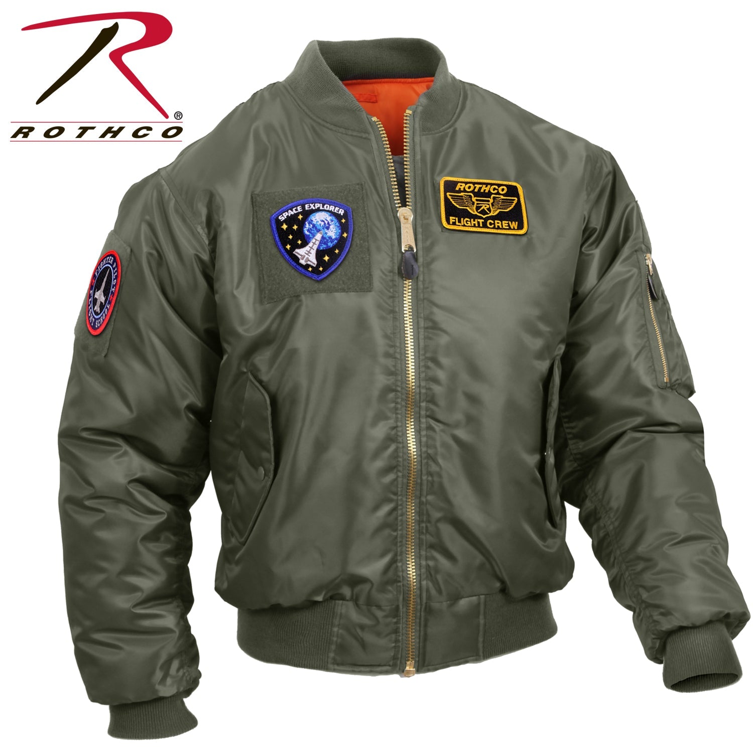 Rothco MA-1 Flight Jacket with Patches LARSON TACTICAL SUPPLY