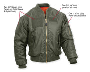 Rothco MA-1 Flight Jacket with Patches LARSON TACTICAL SUPPLY