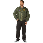 Rothco MA-1 Flight Jacket with Patches LARSON TACTICAL SUPPLY