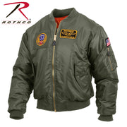 Rothco MA-1 Flight Jacket with Patches LARSON TACTICAL SUPPLY