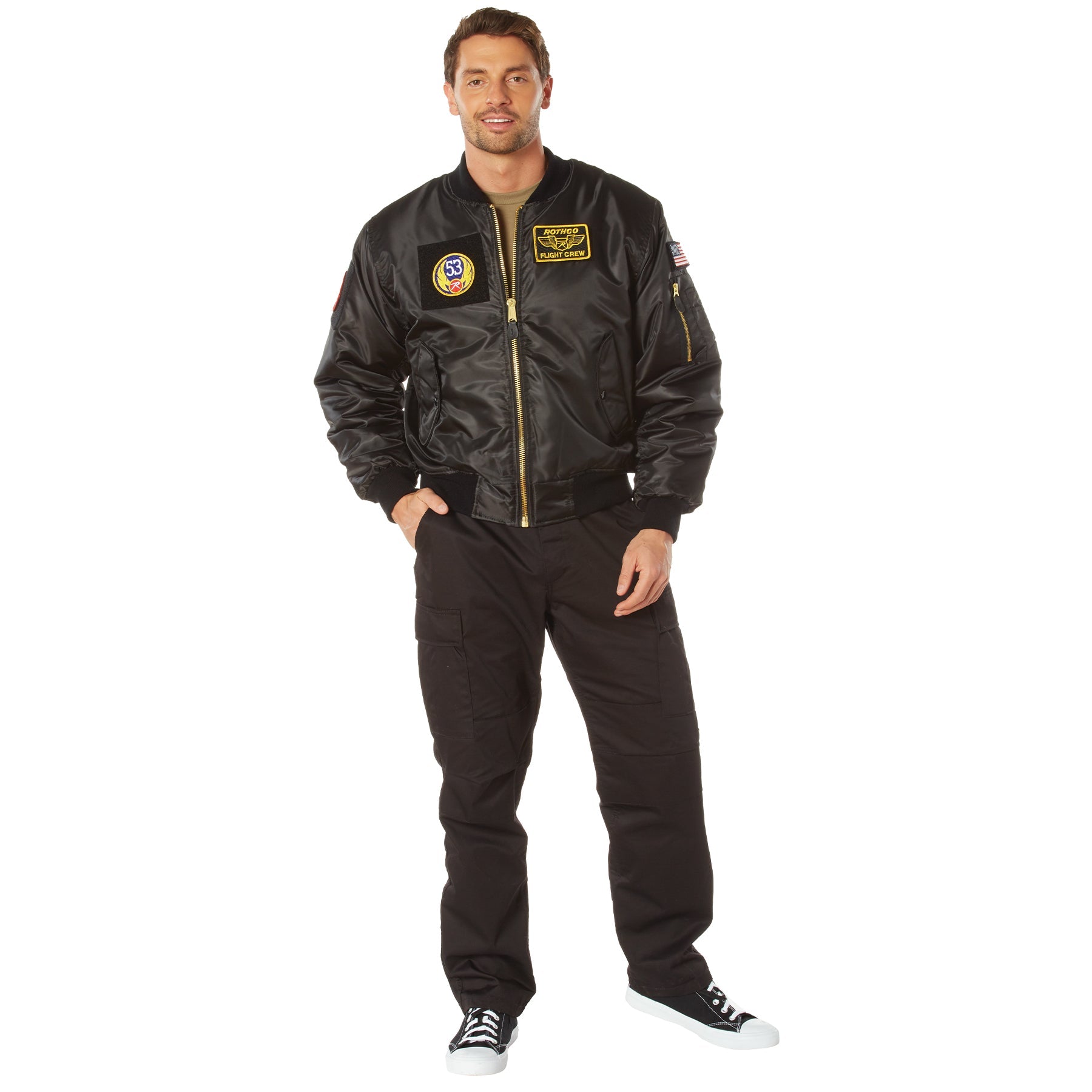 Rothco MA-1 Flight Jacket with Patches LARSON TACTICAL SUPPLY