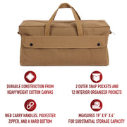 Rothco Canvas Jumbo Mechanic Tool Bag LARSON TACTICAL SUPPLY