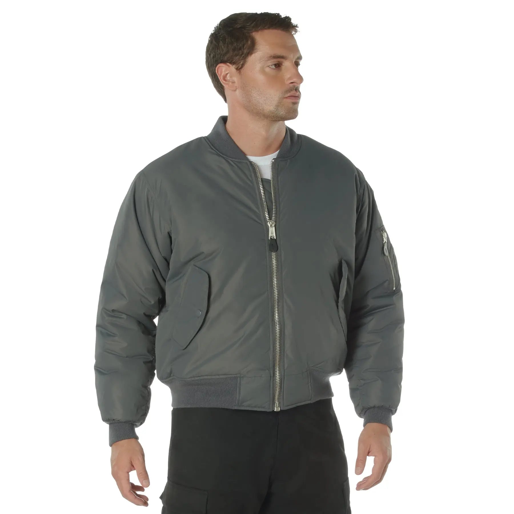 Rothco Enhanced Nylon MA-1 Flight Jacket LARSON TACTICAL SUPPLY