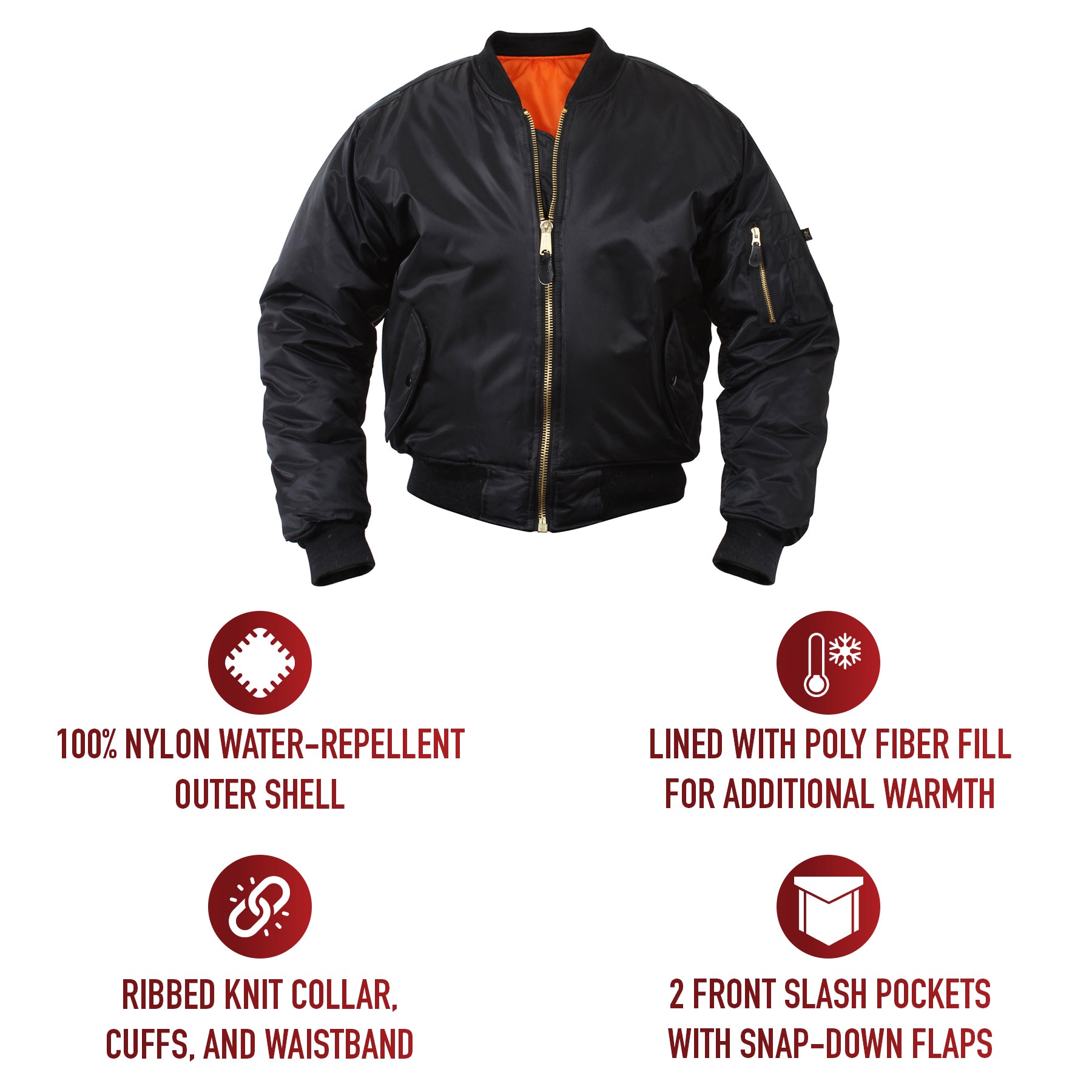 Rothco Kids MA-1 Flight Jackets LARSON TACTICAL SUPPLY