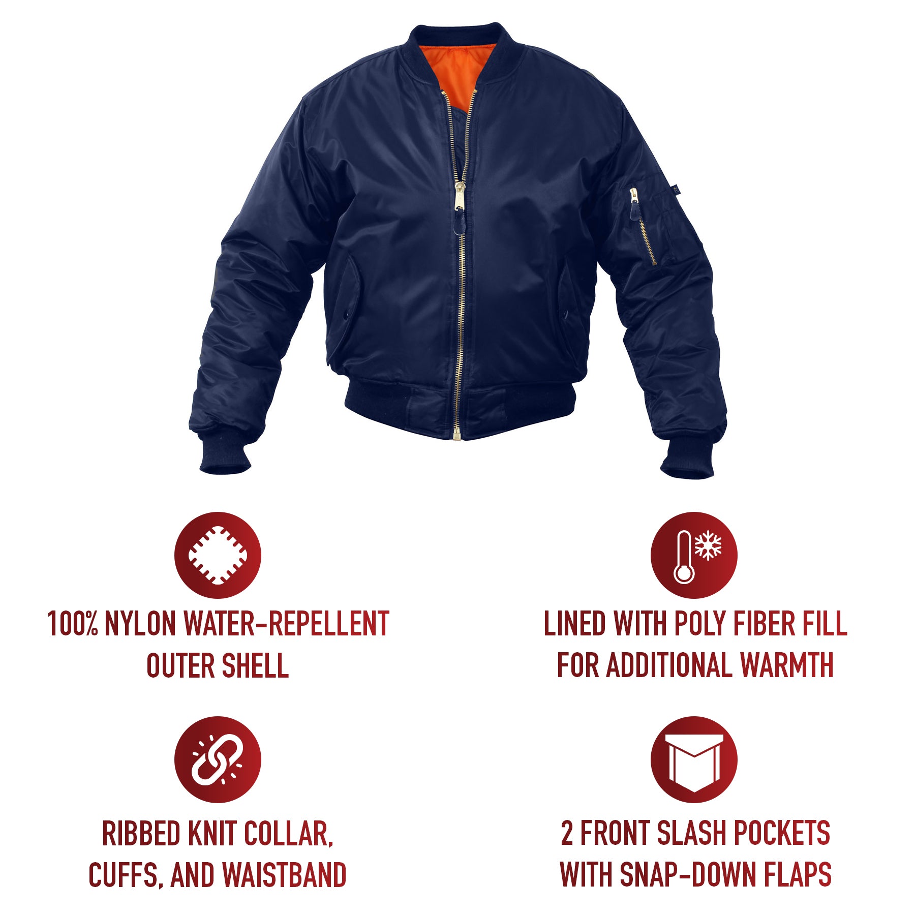 Rothco Kids MA-1 Flight Jackets LARSON TACTICAL SUPPLY