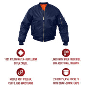 Rothco Kids MA-1 Flight Jackets LARSON TACTICAL SUPPLY