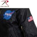 Rothco NASA MA-1 Flight Jacket - Black LARSON TACTICAL SUPPLY